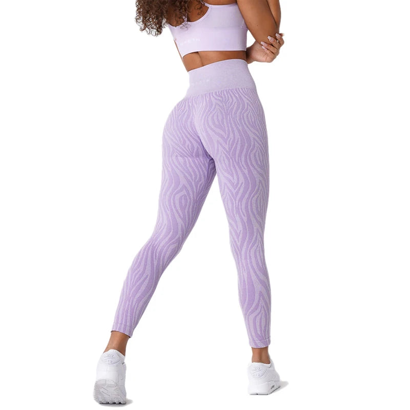 Nvgtn Series Zebra Pattern Seamless Leggings Women Soft Workout Tights Fitness Outfits Yoga Pants  Gym Wear