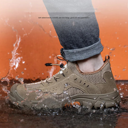 Indestructible Steel Toe Safety Shoes: Breathable & Puncture-Proof Work Sneakers